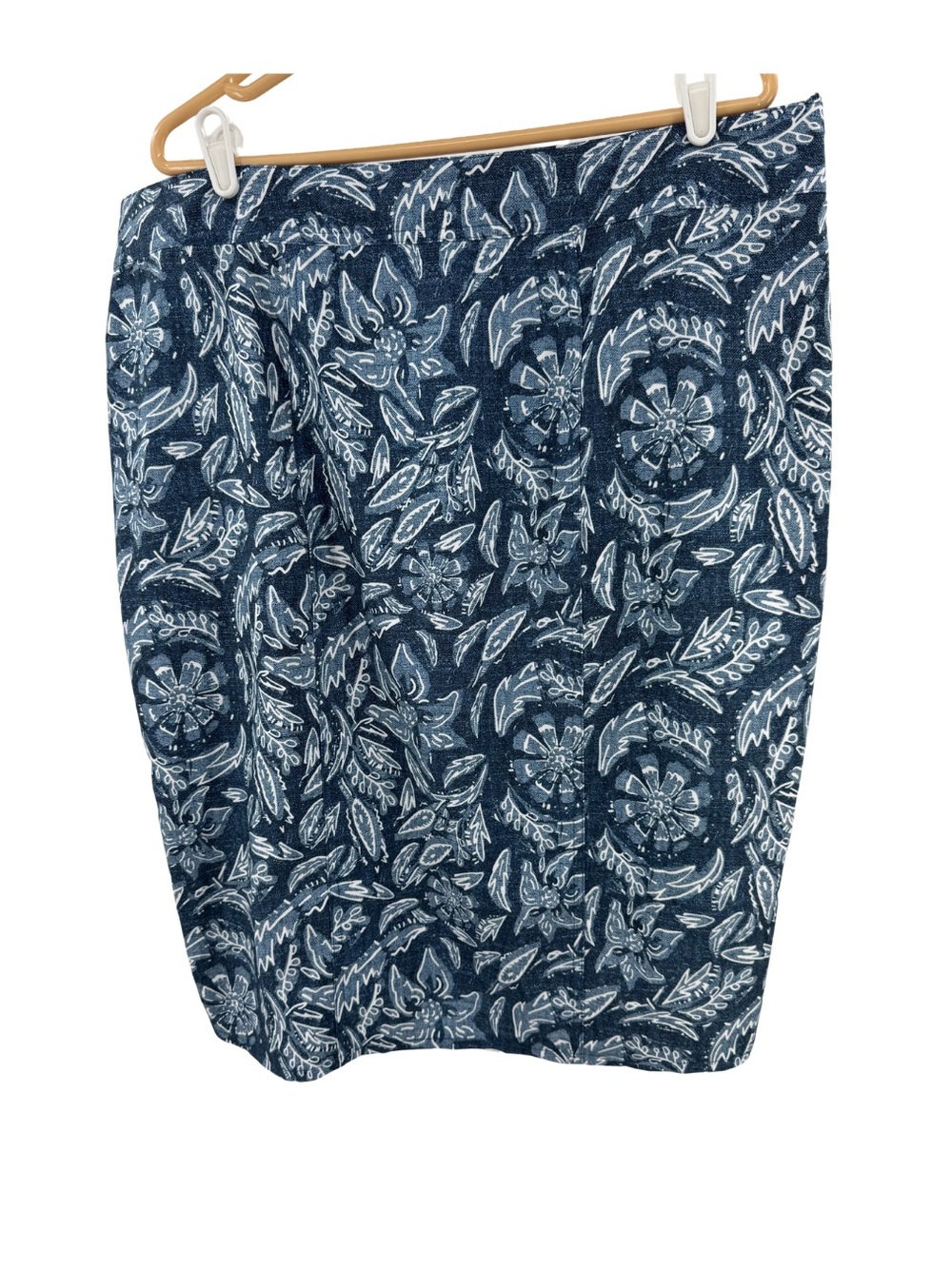 RipSkirt Hawaii Blue Floral Print wrap skirt pockets XXL long length adjustable - Picture 2 of 10